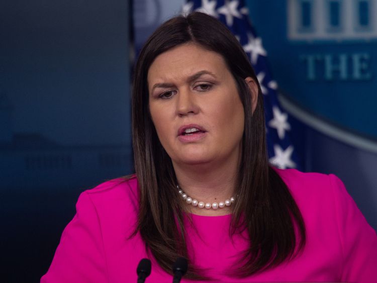 Sarah Sanders said the letter was warm and positive