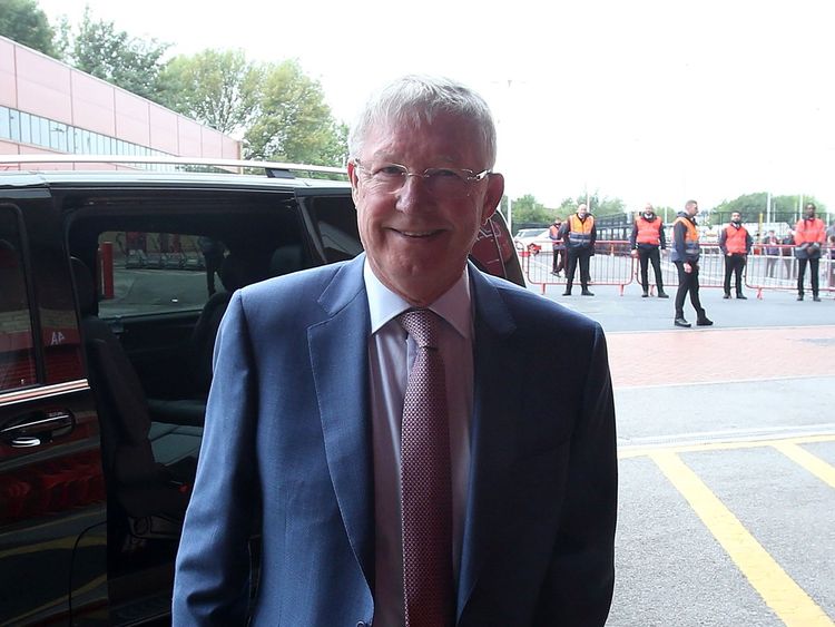   Sir Alex has returned to Old Trafford for the first time since his emergency operation 