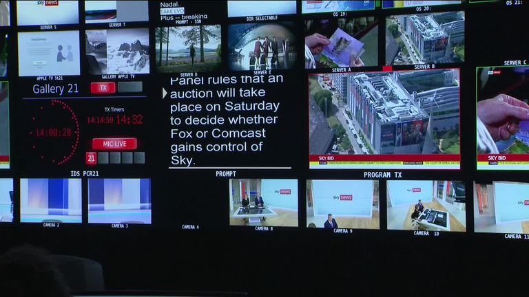 Sky goes under the hammer | News UK Video News | Sky News