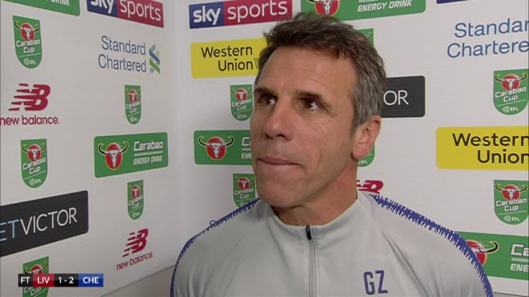 1:53
Chelsea assistant boss Gianfranco Zola believes goalscorer Eden Hazard is one of the best players in the world
