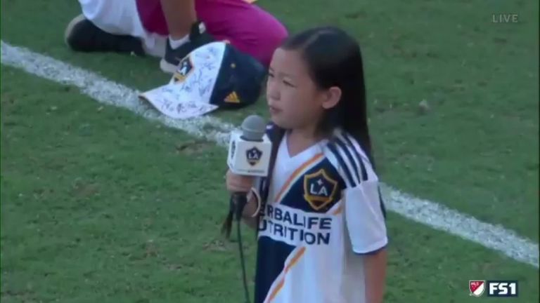7-year-old's rendition of the national anthem will stun you 7-year-old's rendition of the national anthem will stun you
