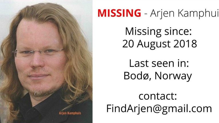 Arjen Kampahuis has been missing since August
