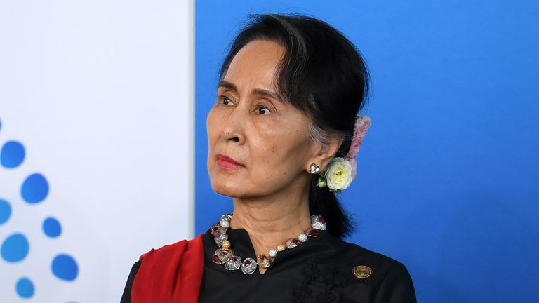 Aung San Suu Kyi at the New Colombo Plan Reception