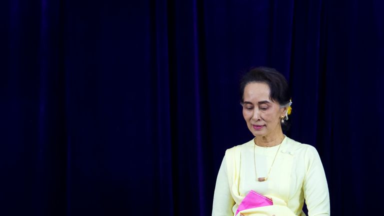 Myanmar State Counsellor Aung San Suu Kyi 