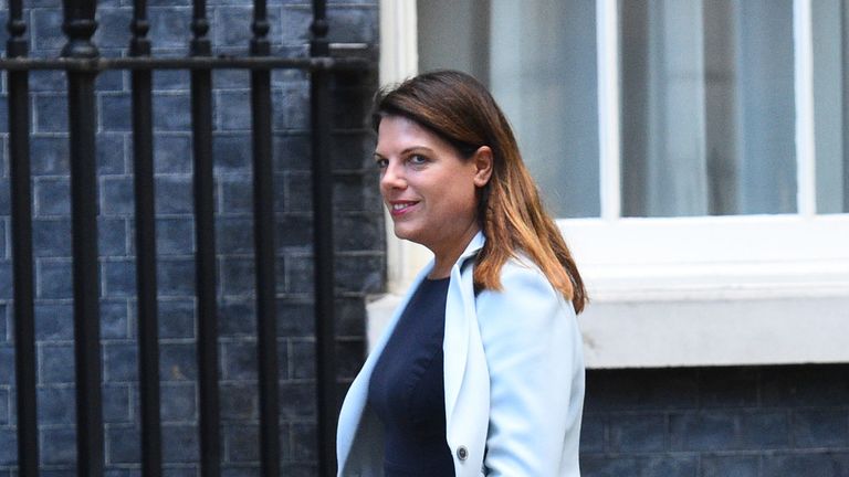 Minster of State for Immigration, Caroline Nokes, arrives in Downing Street