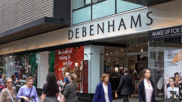 Debenhams has seen its market value plunge by more than 60 percent this year