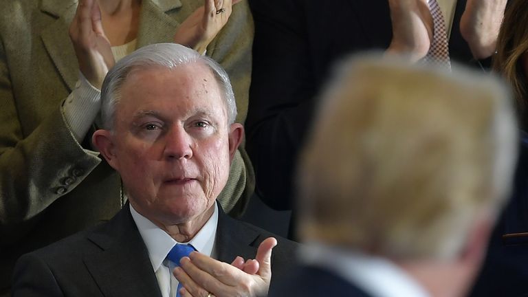 Jeff Sessions has been engaged in a long-running feud with Donald Trump 