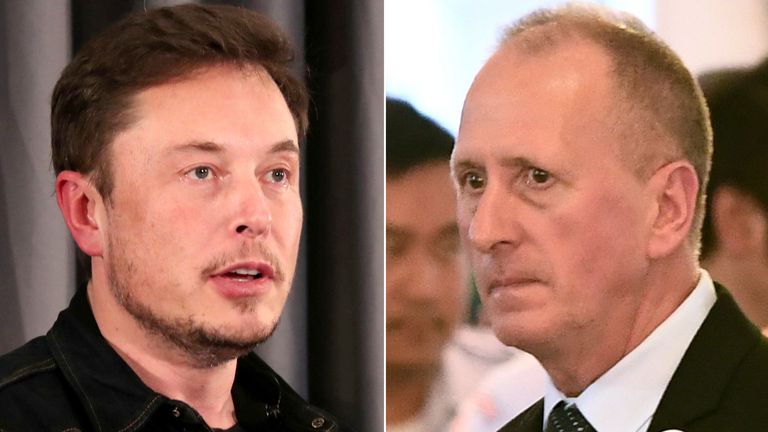Elon Musk and Vernon Unsworth 