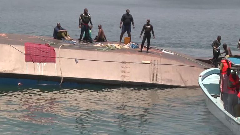 A Ferry Carrying More Than 300 People Three Times Its Limit Sank As It Prepared To Dock On An Island In Lake Victoria Tanzania