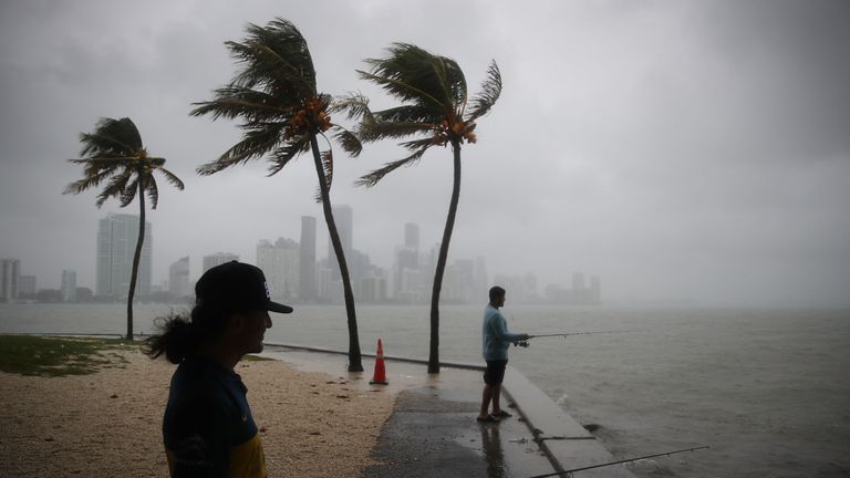 Gordon brought heavy rain and wind to Miami on Monday