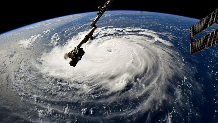 Hurricane Florence is gaining strength as it moves west