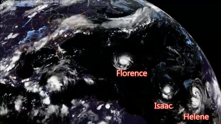 Hurricane Florence&#39;s journey across the Atlantic
