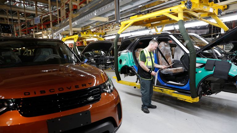 JLR&#39;s UK plants, including this one in Solihull, employ 40,000 people