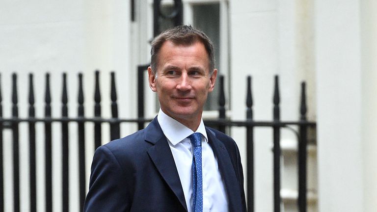 Foreign Secretary Jeremy Hunt, arrives in Downing Street