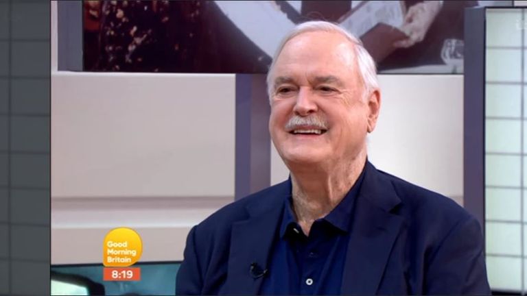 John Cleese appears on Good Morning Britain. Pic: ITV