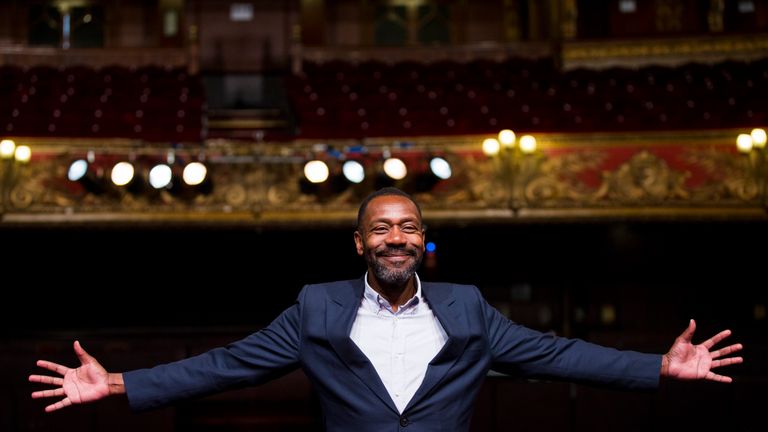 Lenny Henry attends a photocall for 'Rudy's Rare Records' at Hackney Empire on June 23, 2014 in London, England