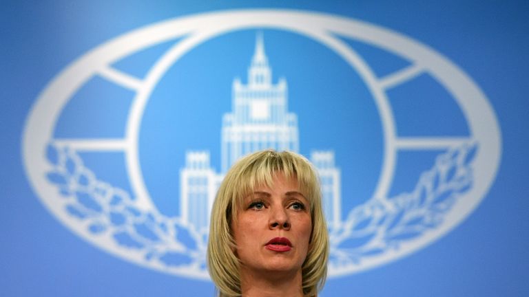 Russian Foreign Ministry spokeswoman Maria Zakharova says Theresa May is not informed