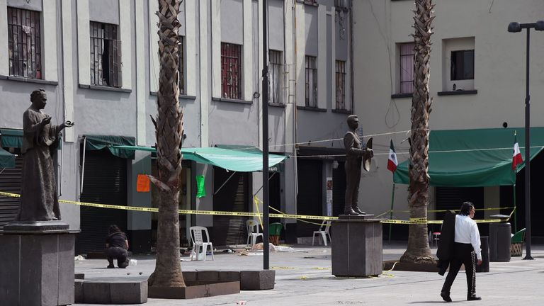 Eight others were injured in the shooting