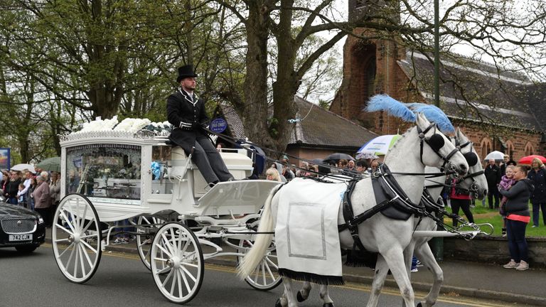 Mylee Billingham&#39;s funeral was held in Walsall in April this year