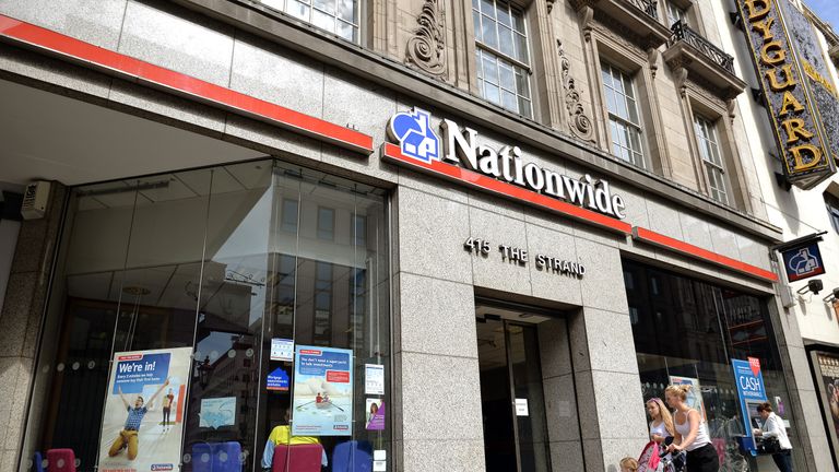 The Nationwide Building Society branch in The Strand