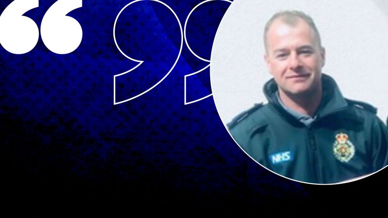 Paramedic Paul Turner was beaten by a man he tried to treat