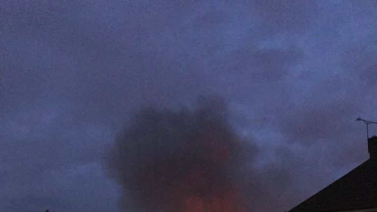 Fire at Roding Primary School 