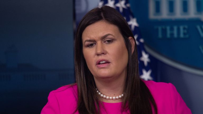 Sarah Sanders said the letter was warm and positive