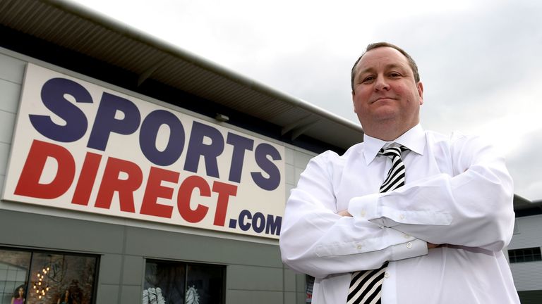 Sports Direct founder Mike Ashley