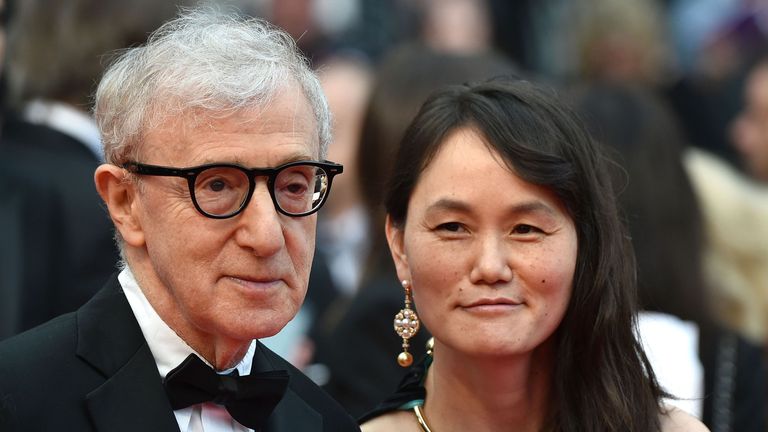 Soon-Yi Previn and Woody Allen at the Cannes Film Festival in 2016