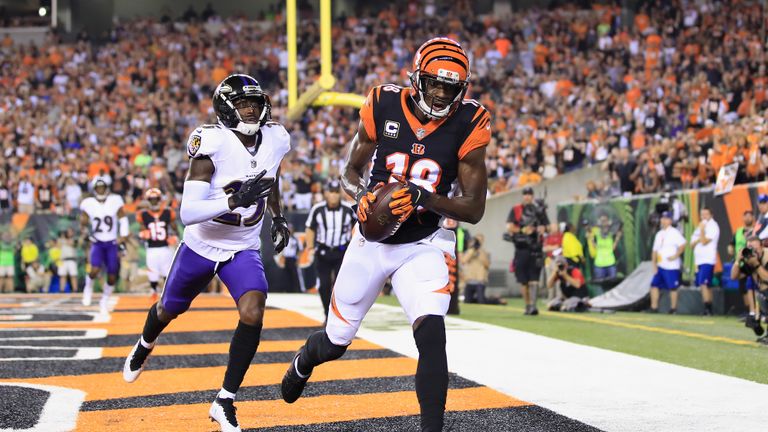 1:28
Watch A.J. Green's touchdown hat-trick
