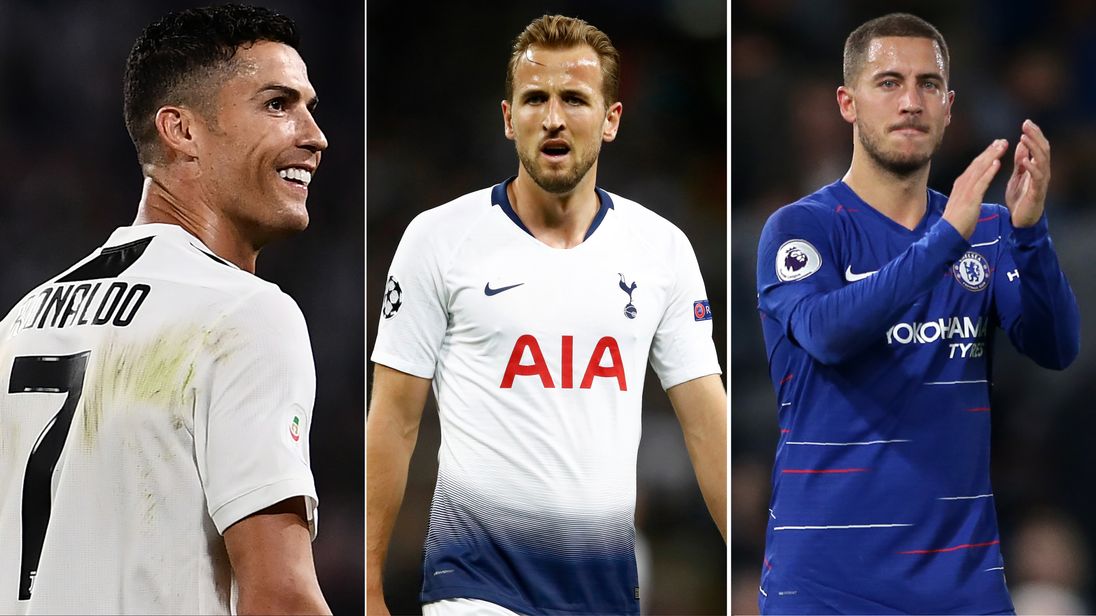 Cristiano Ronaldo Harry Kane and Eden Hazard are on the 2018 Ballon d'Or shortlist