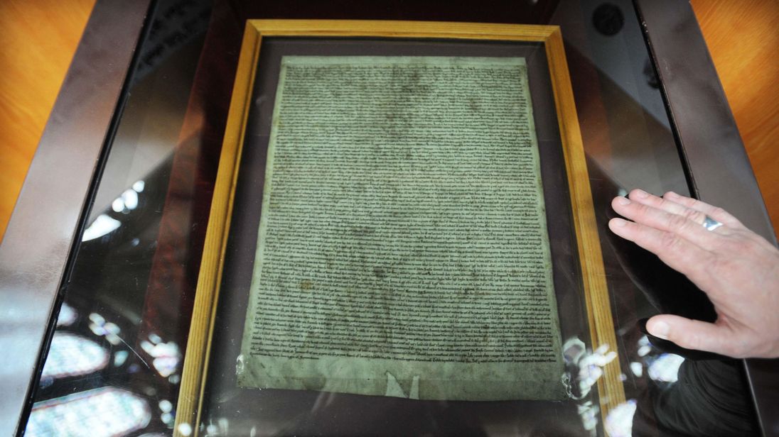 Man tries to steal Magna Carta from UK's Salisbury Cathedral