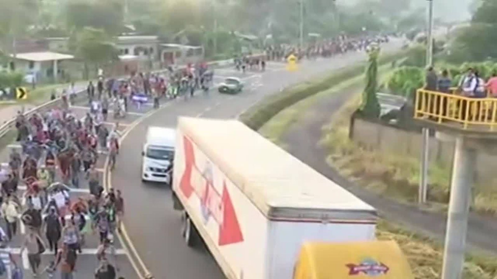 Migrants step up their march on the US | News UK Video News | Sky News