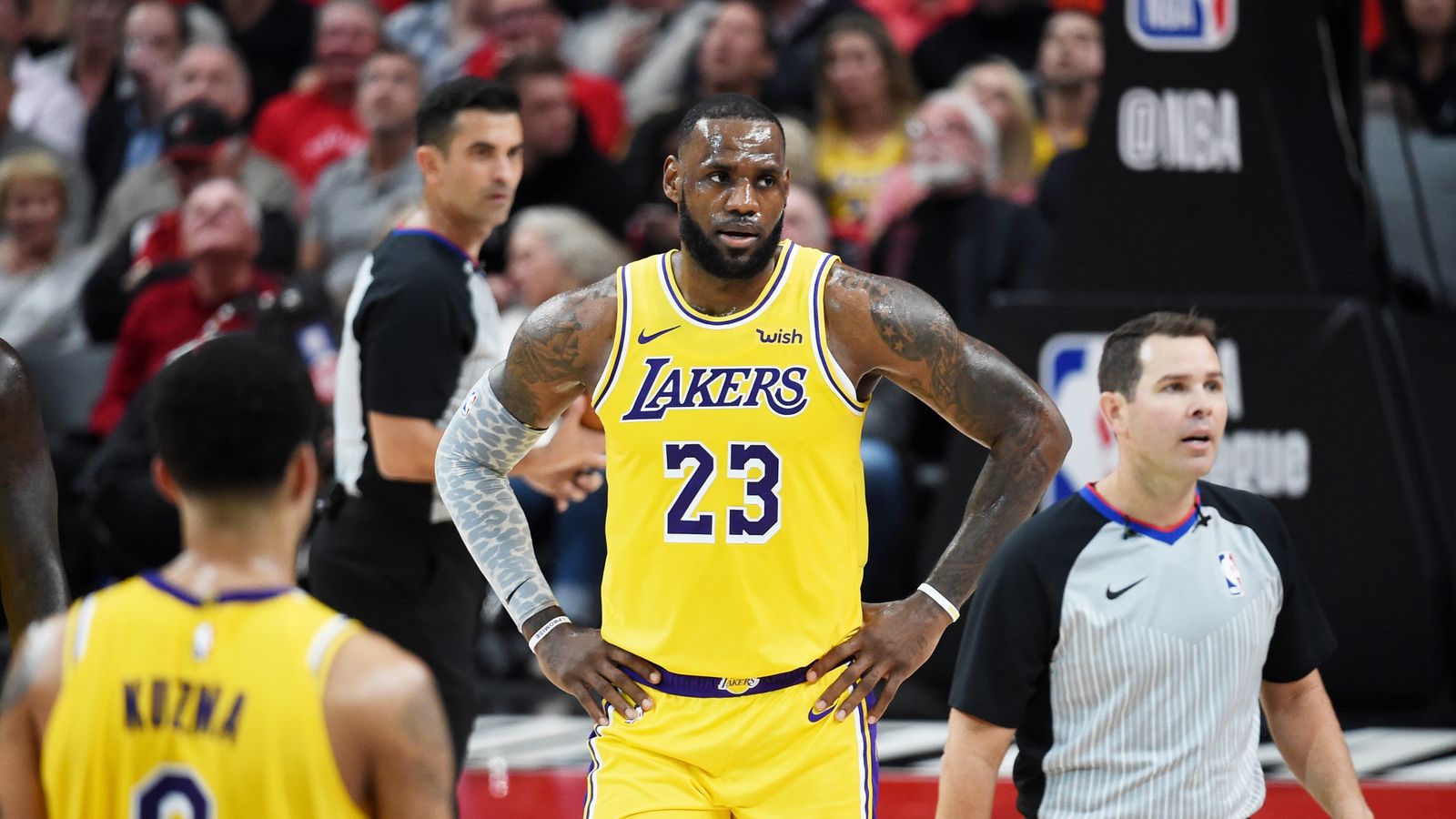 Lebron James: Basketball superstar loses in Portland in LA Lakers debut ...