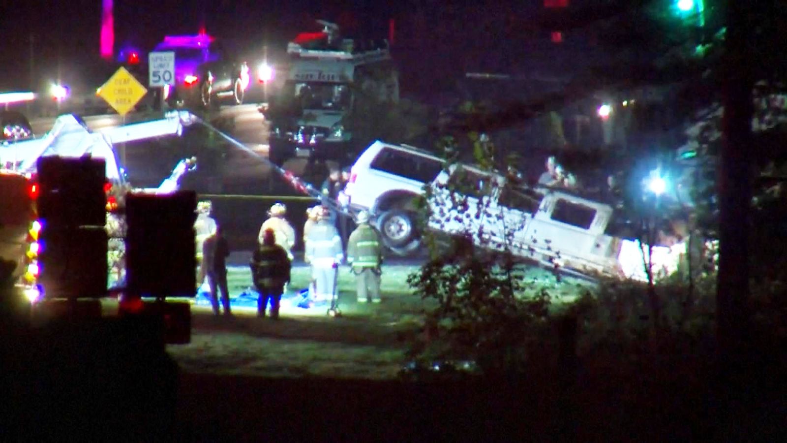 Horrific Limousine Crash Leaves 20 Dead In New York Including Four Sisters Us News Sky News