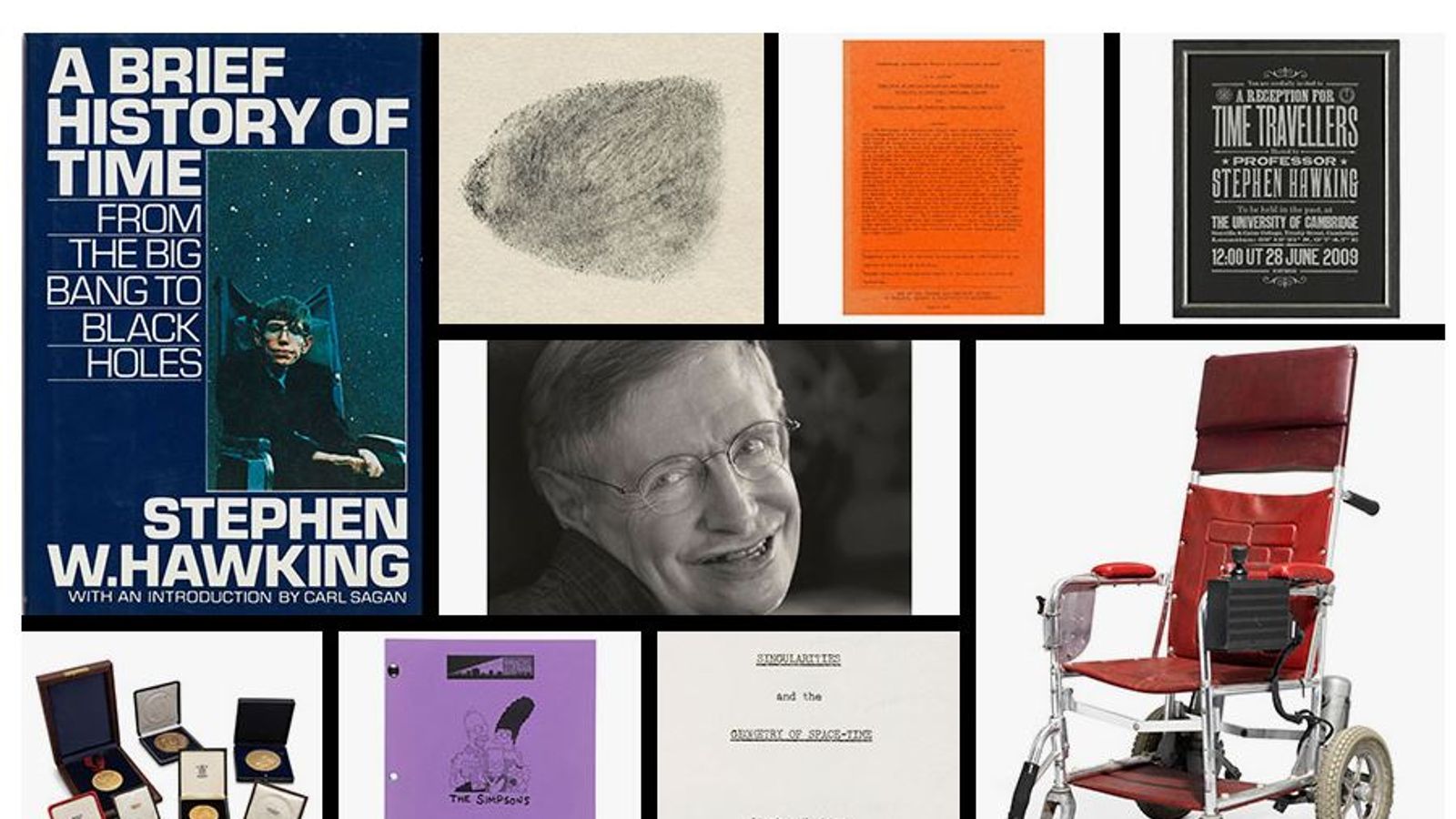 Stephen Hawking auction: Scientist's wheelchair and Simpsons script among  items on sale | Ents & Arts News | Sky News