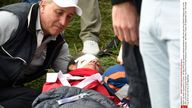 Corine Remande was hit in the eye by a tee shot from American Brooks Koepka