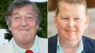 Stephen Fry and Bill Turnbull