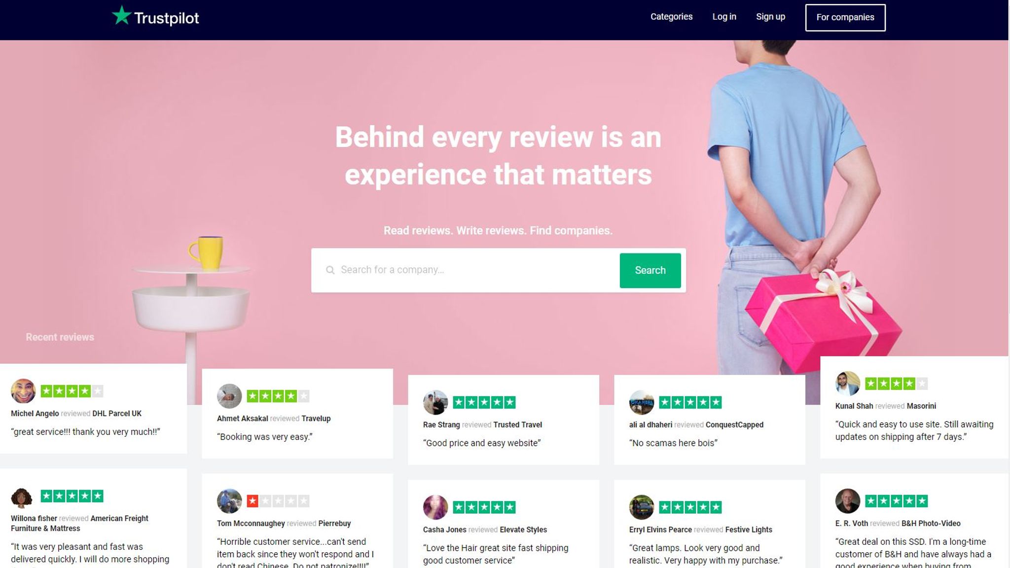 Trustpilot is an online reviews platform. 
