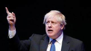 Boris Johnson speaks at the Conservative Home fringe meeting at the Conservative Party Conference 