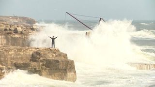 Strong winds and heavy rain has not stopped Portland residents from having a good time. 