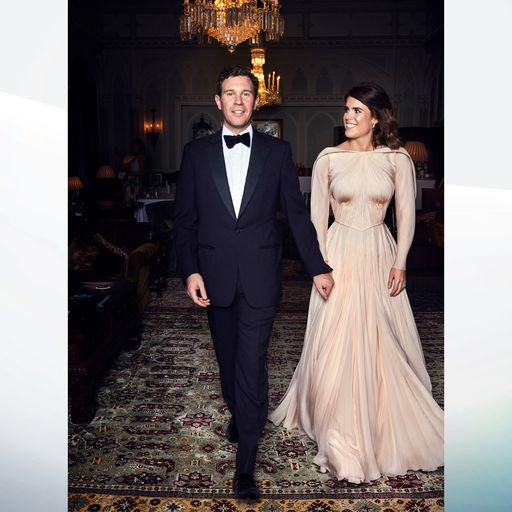 First glimpse of what Eugenie wore to wedding dinner