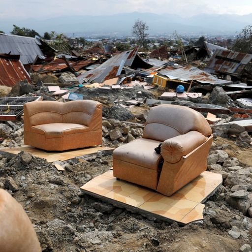 Indonesia earthquake: 'My husband's body was swallowed by the ground'