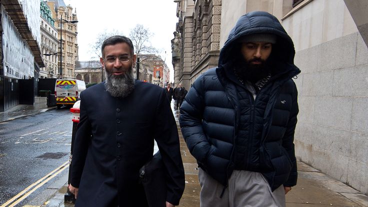 Anjem Choudary with Mohammed Rahman in 2016