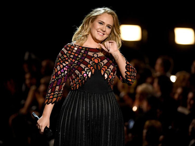 Recording artist Adele performs onstage during The 59th GRAMMY Awards at STAPLES Center on February 12, 2017 in Los Angeles, California