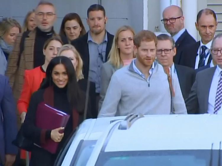 The Duke and Duchess of Sussex arrive in Sydney