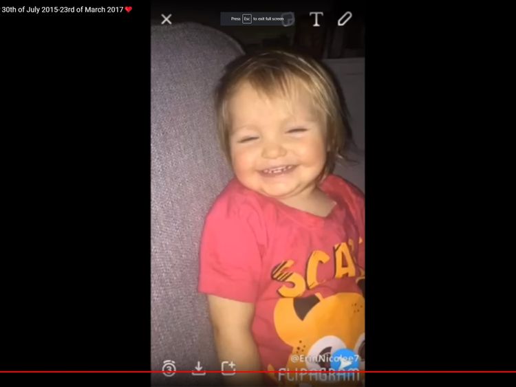 The toddler's mother described her as her 'world'