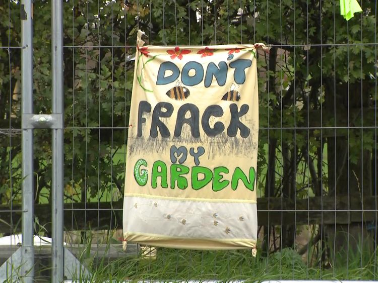 Protesters are worried about contamination of drinking water and earthquakes