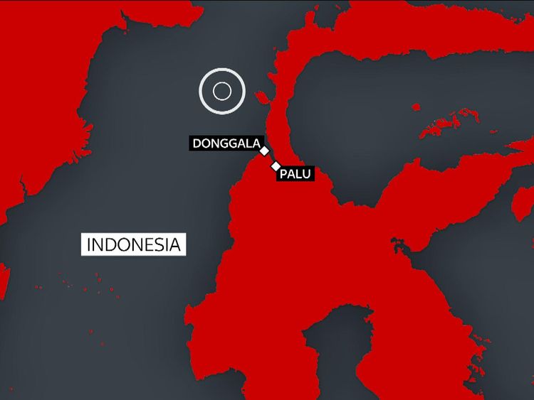 The earthquake off Sulawesi island triggered a tsunami which hit Palu and Donggala