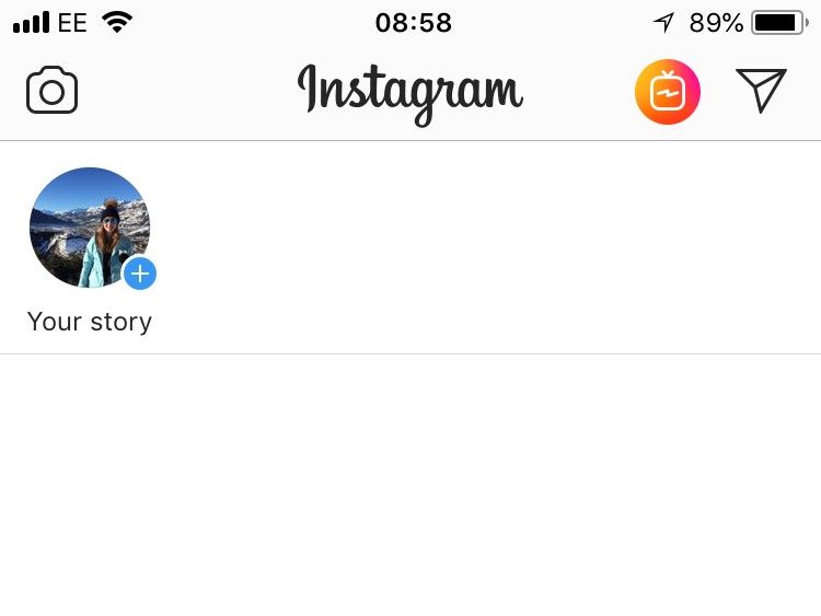 Instagram's app was blank during the outage
